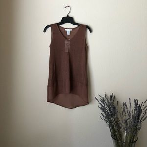 Design History Brick red sleeveless top